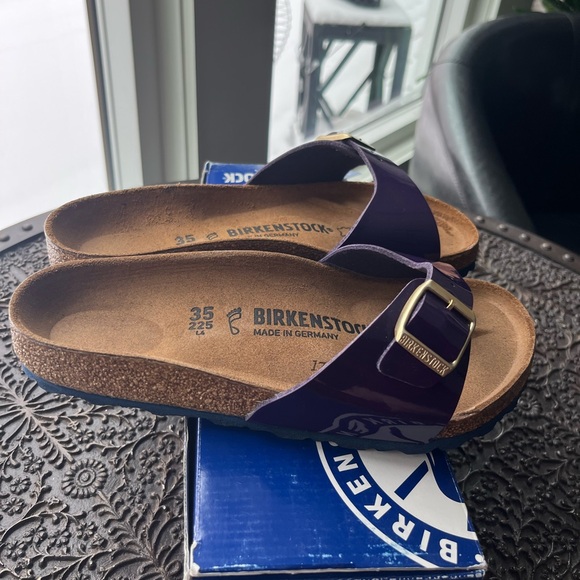 BIRKENSTOCK MADRID SANDALS IN VIOLET PATENT 35 EU  4-4.5 US - Picture 2 of 7